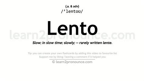 Lento Meaning in Music: An Exploration of Slow Rhythmic Expressions